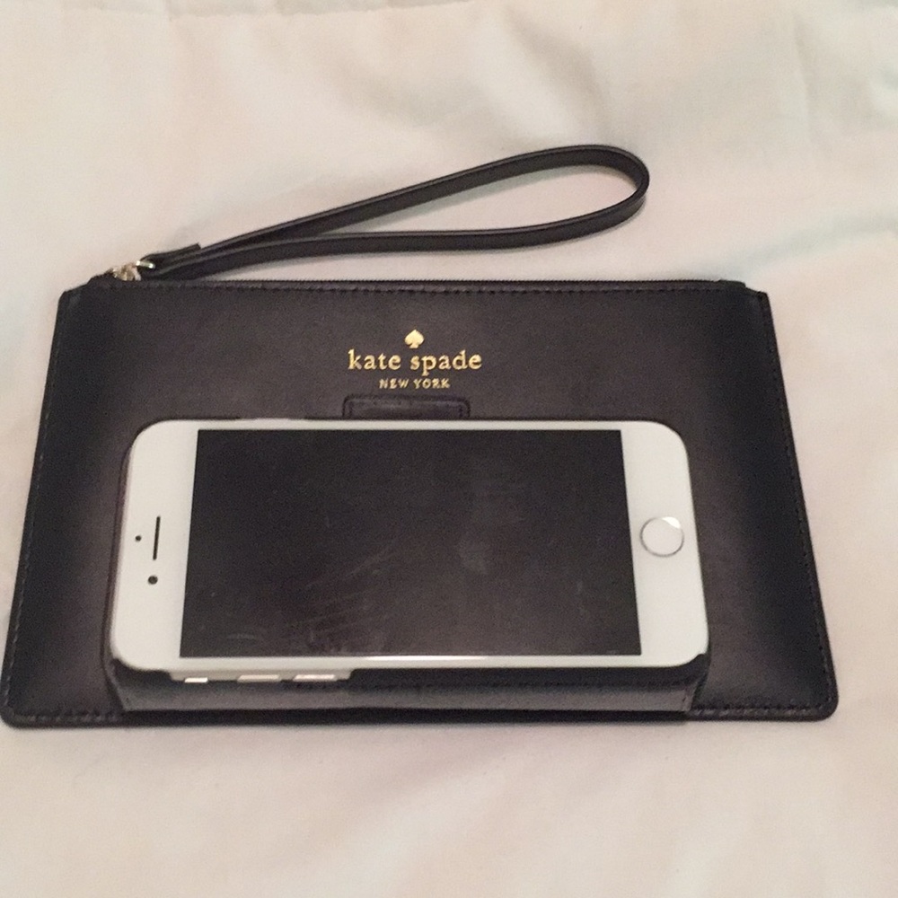 Kate Spade Eli Kearny Street Leather Wristlet $50!
